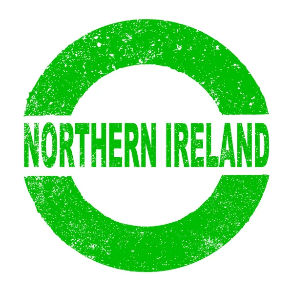Timbro di inchiostro di gomma con il testo Irlanda del Nord — Vettoriale Stock