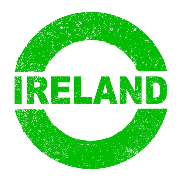 Sello de tinta de goma con el texto Irlanda — Vector de stock