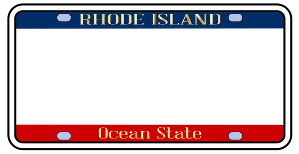 Blank Rhode Island State License Plate ロイヤリティフリーストックベクター