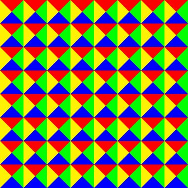 Parlak Renkli Elmas Deseni