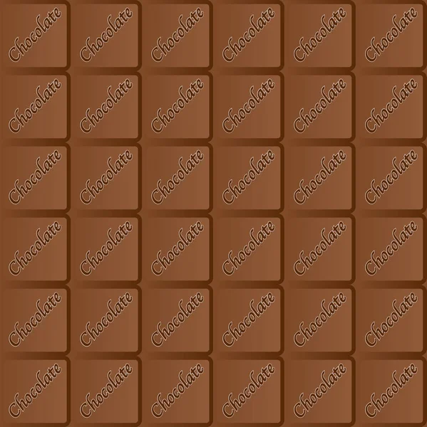 Seamless Chocolate Bar Repeating Pattern — Stock Vector