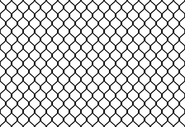 Typical Chain Link Fence Seamless Repeating Patern — Stock Vector