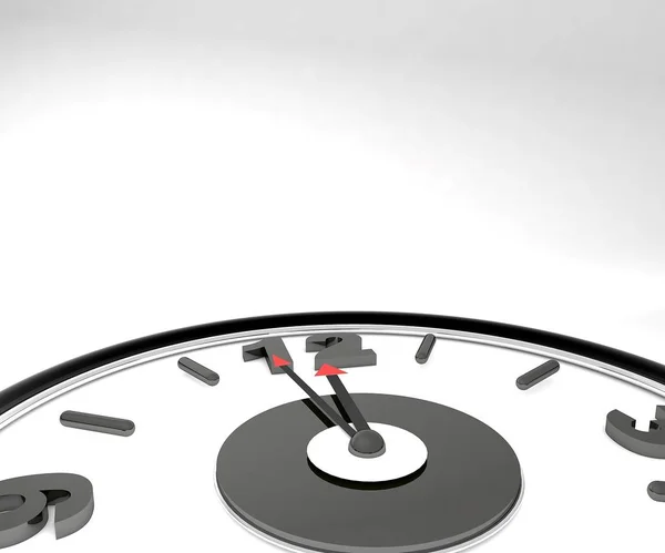 Saat ile izole edilmiş 3D illüstrasyon