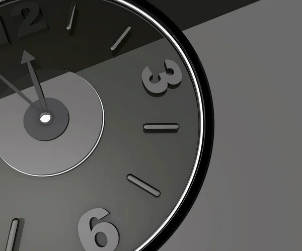 Μεμονωμένη Τρισδιάστατη Απεικόνιση Ρολόι — Φωτογραφία Αρχείου