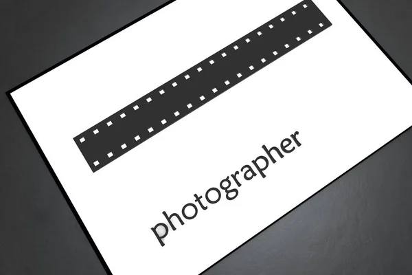 Immagine Isolata Logo Fotografo — Foto Stock