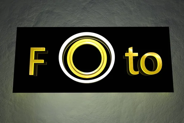 Isolerad Bild Logotyp För Fotografen — Stockfoto