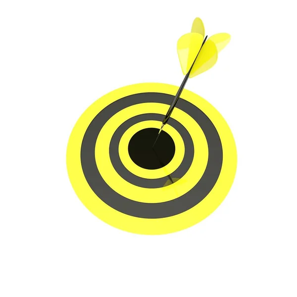 İzole edilmiş üç boyutlu görüntü. Dart ile yaratıcı tasarım kavramı.