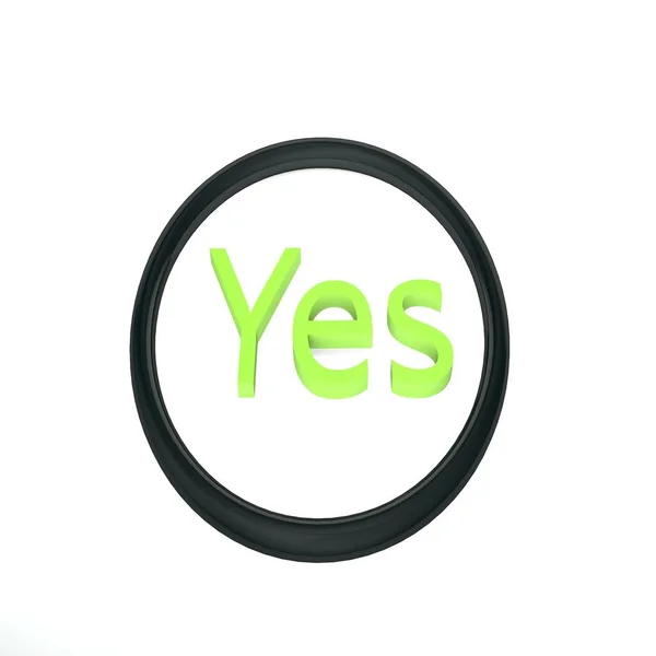 İzole edilmiş üç boyutlu çizimler. Siyah sembol beyaz arka planda daire çiziyor. Soyutlama.