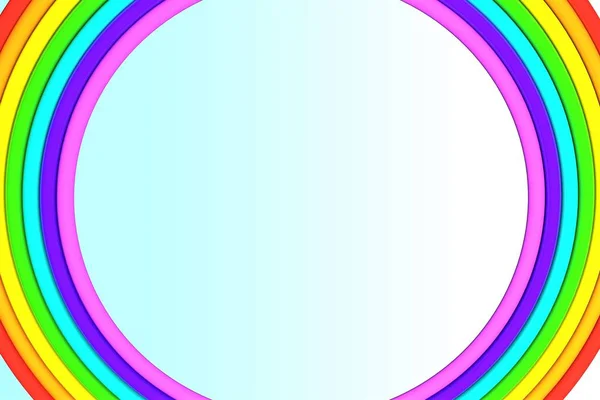 3 boyutlu illüstrasyon. Duvar kağıdındaki gökkuşağının deseni.