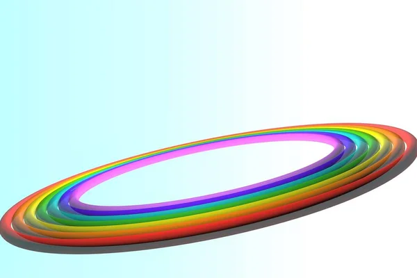 3 boyutlu illüstrasyon. Duvar kağıdındaki gökkuşağının deseni.