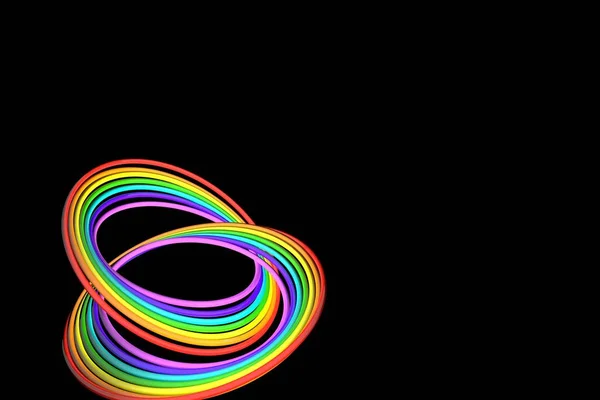 3 boyutlu illüstrasyon. Duvar kağıdındaki gökkuşağının deseni.