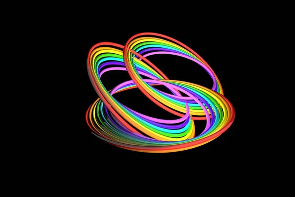 3 boyutlu illüstrasyon. Duvar kağıdındaki gökkuşağının deseni.