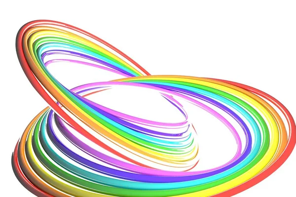 3 boyutlu illüstrasyon. Duvar kağıdındaki gökkuşağının deseni.