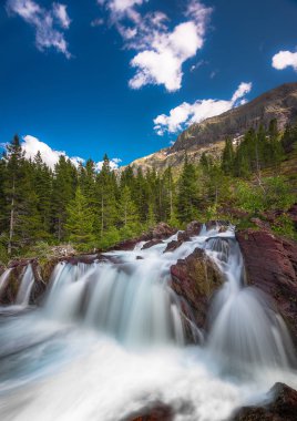 Red Rock Falls, buzul Milli Parkı ABD