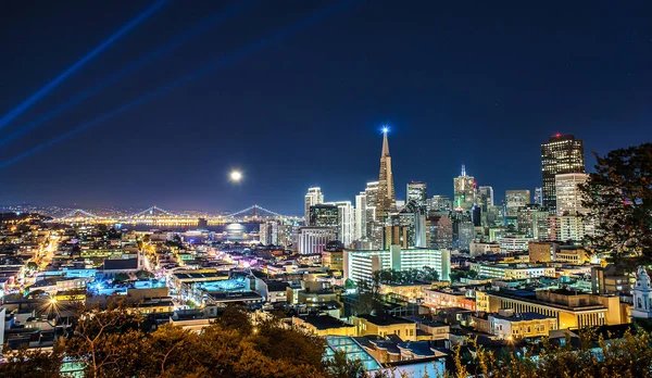 Super Luna sobre San Francisco —  Fotos de Stock