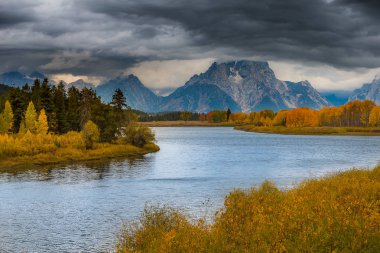 Oxbow Bend Grand Teton Milli Parkı 