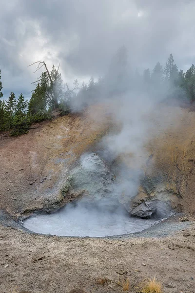 Volcán de lodo Parque Nacional de Yellowstone — Foto de Stock