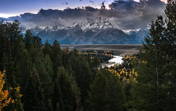 Jackson View over het hoofd zien, Grand Teton National Park — Stockfoto