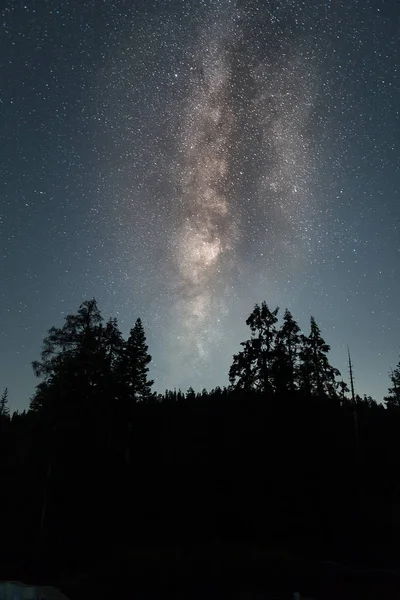 Beautiful stars over Glacier Point — Stock Photo, Image