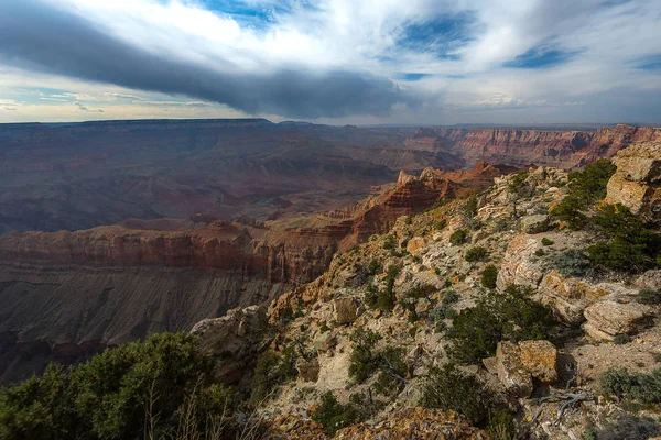 USA-ban a Grand Canyon Nemzeti Park déli peremén, — Stock Fotó