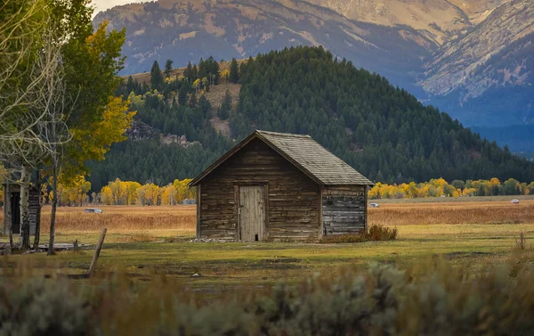 Mormon wiersz zabytkowego w Grand Teton National Park — Zdjęcie stockowe