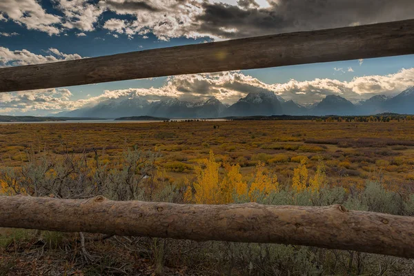 Krajobraz Parku Narodowego Grand Teton — Zdjęcie stockowe