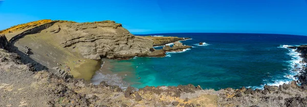 Yeşil kum plaj, büyük ada, Hawaii