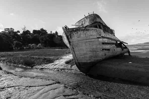 Shipwreck at Point Reyes California — Stock Photo, Image