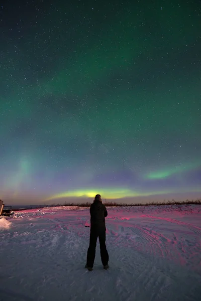 Aurora Boreal no Alasca — Fotografia de Stock