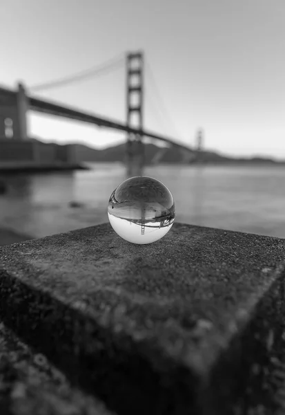 Golden Gate Bridge and Crystal Ball — Stock Photo, Image