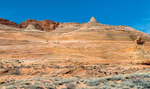 Montaña alrededor de La Ola, Era del Jurásico en la Tierra, Arizona —  Fotos de Stock
