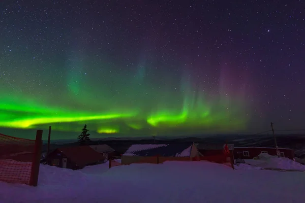 Aurora, incrível luz da natureza no Alasca Imagem De Stock