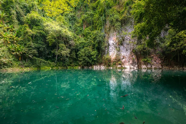 La piscine d'émeraude, nord de la Thaïlande — Photo