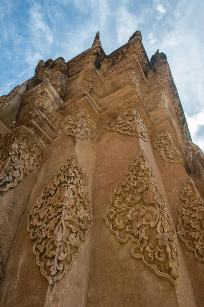 Tay tapınak antik duvar resmi arka plan