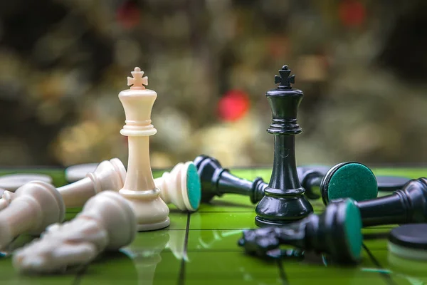 Concetto di business degli scacchi, leader e successo Fotografia Stock