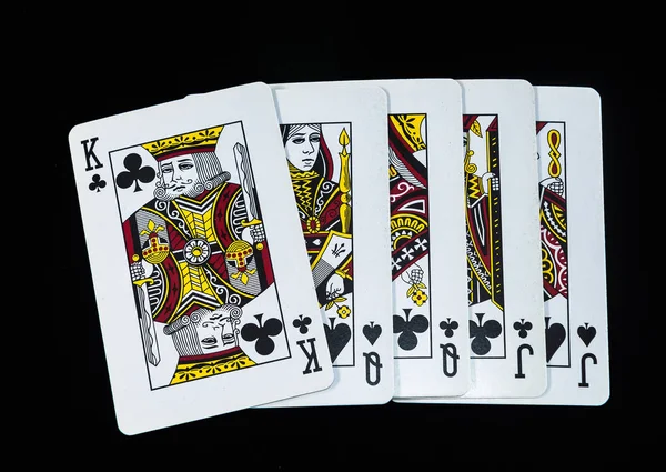 Лидер покерных карт — стоковое фото