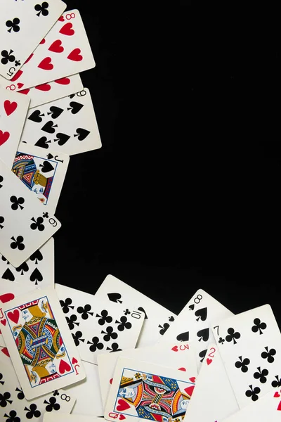 Фон и текстура покерных карт — стоковое фото