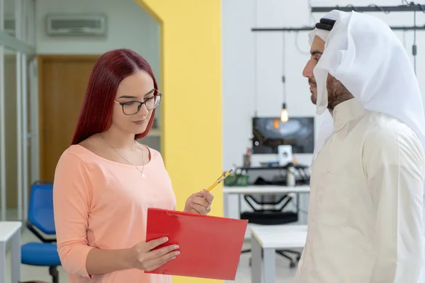 Arab business people in a meeting