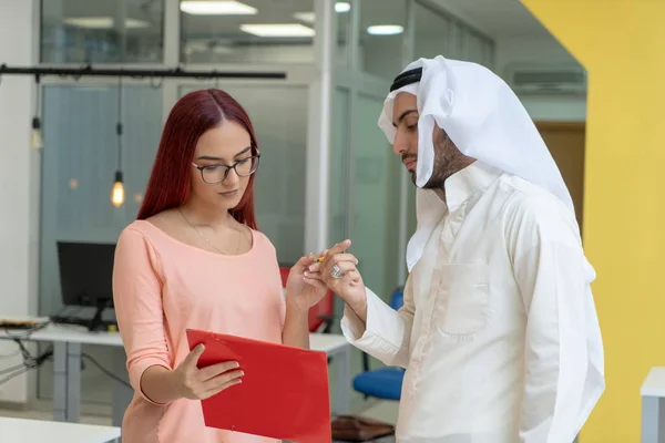 Arab business people in a meeting