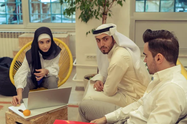 Arab business people in a meeting