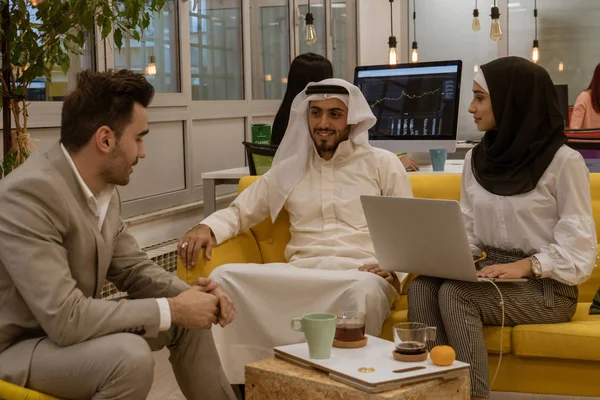 Arab business people in a meeting