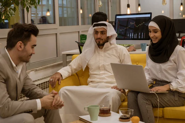 Arab business people in a meeting