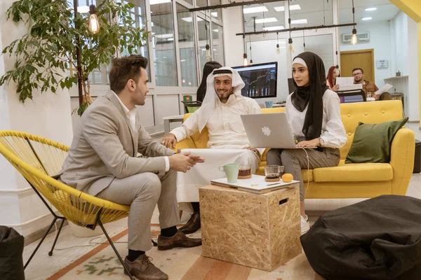 Arab business people in a meeting