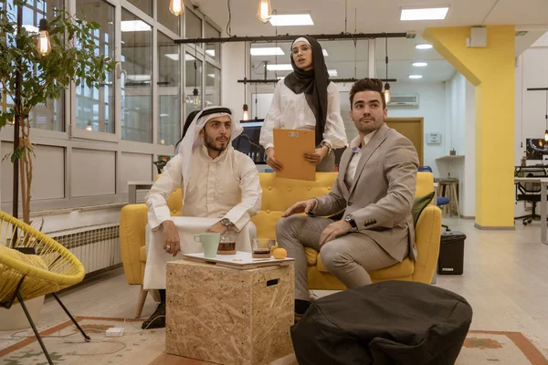 Arab business people in a meeting