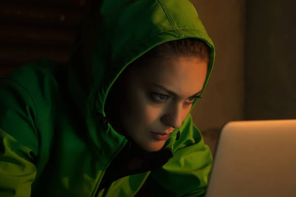 Young Female Hacker
