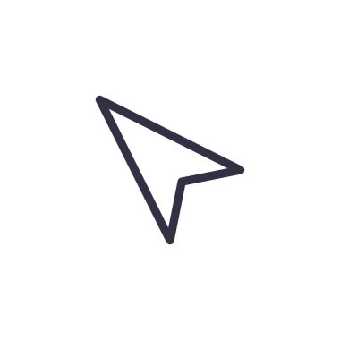 Kağıt uçak, mesaj gönder, navigasyon için pim konumu, ok