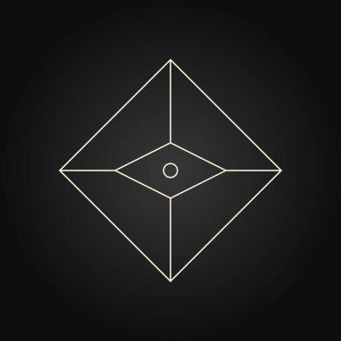 Geometrik şekil, soyut sanat vektör deco çerçeve. Hippi modası 