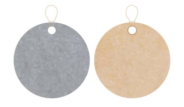 Satış fiyatları için boş etiketler. Gerçekçi kaş dokusu