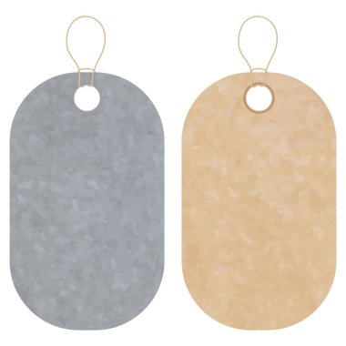 Satış fiyatları için boş etiketler. Gerçekçi kaş dokusu