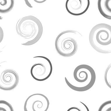 Hipnotik spiral şekil ikonu. Kusursuz desen. SW 'nin soyut kümesi